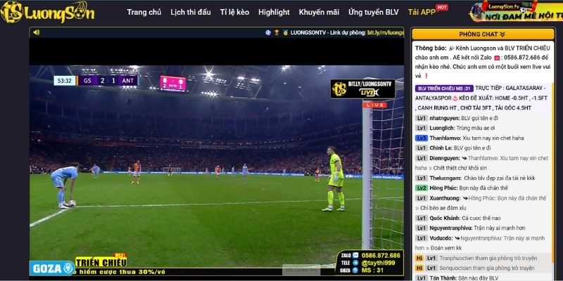 LuongSonTV có giao diện thuận tiện phù hợp dùng trên mọi nền tảng số